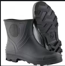 Bota PVC Preta Cano Curto do 35 ao 40 c/forro