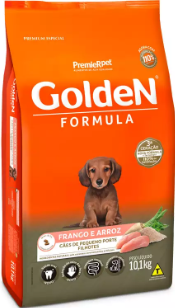 Ração Golden  Mini Bits  Cães Filhotes de Pequeno Porte Sabor Frango e Arroz 3 kg-564