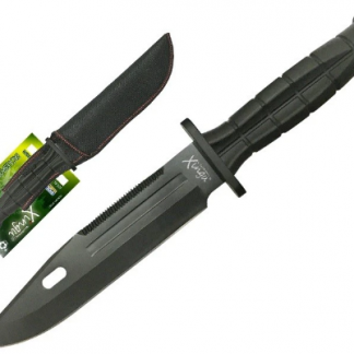 FACA ESPORTIVA XINGU XV2905 CABO PRETO E LÂMINA NEGRA + BAINHA-5981
