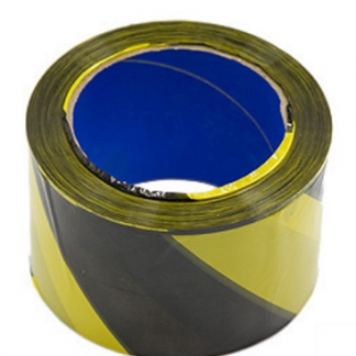 Fita Zebrada 7 cm x 100 m - Amarela e Preta -106