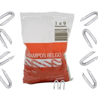 Grampo De Cerca Belgo Galvanizado 1x9 - 1kg-5143