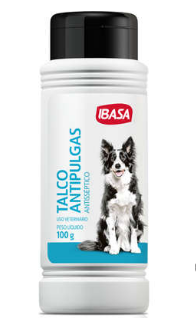 Talco Ibasa Antipulgas Ibapet para Cães - 100 g-605