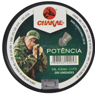 Chumbinho Chakal Potência 4.5mm - 5.5mm   200un.