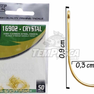Anzol Marine 16902 Crystal Gold 16 c/ 50 pcs-2960