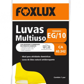 Luva Latex Multiuso Amarela-6123