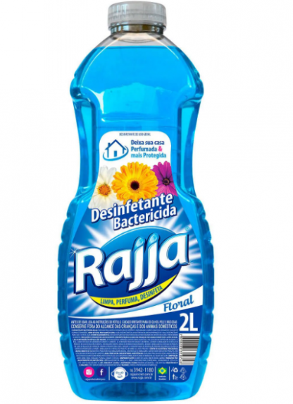 DESINFETANTE BACTERICIDA FLORAL 2L RAJJA-6003