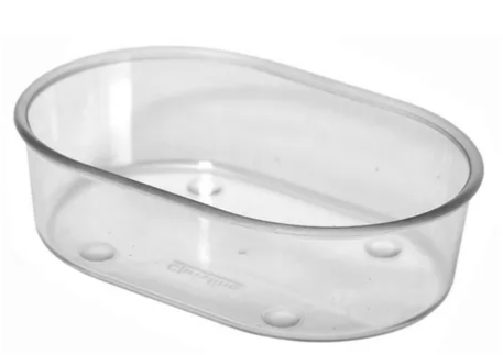 Banheira P/ Passarinho Aves Oval branco Gigante-6709