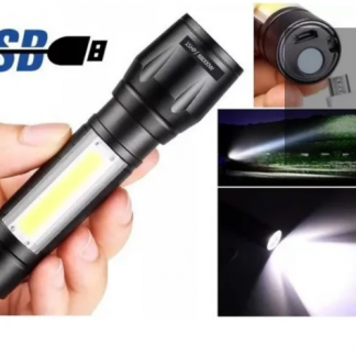 Lanterna Mini Zoom Led Recarregável Usb Recarregavel-4776