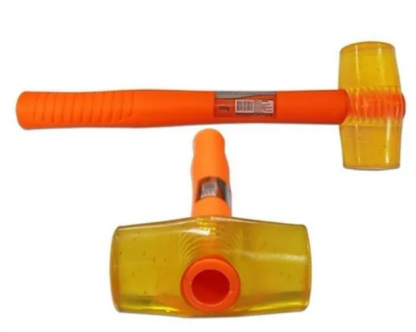 Marreta De Pvc Transparente Com Cabo De Plastico Laranja-6255