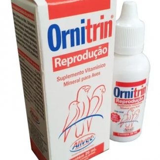 Vitamina Para Pássaros Em Reprodução Ornitrin 20ml Alivet
