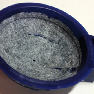 Ninho Suporte Plastico Com Forro AZUL 6072