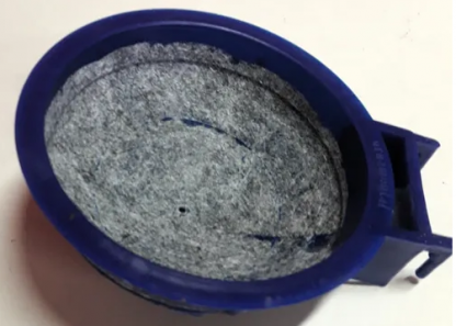 Ninho Suporte Plastico Com Forro AZUL 6072