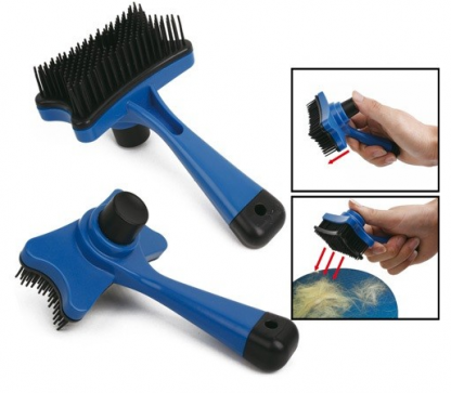 Rasqueadeira Para Cães E Gatos Prática azul ou vermelha - 6164