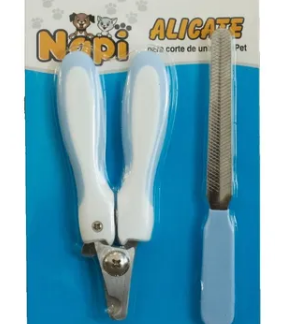 ALICATE DE UNHA PET 13CM COM LIXA -NAPI
