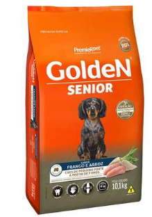 Ração Golden Fórmula Sênior Raças Pequenas Frango e Arroz Mini Bits 10,1 kg - 608