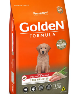 Ração Golden Fórmula Cães Filhotes Frango e Arroz 15 kg - 6368