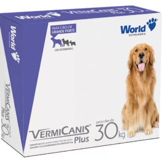 Vermífugo VermiCanis Plus World 2,4g para Cães de 30kg unitario -  6421