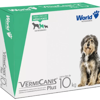 Vermífugo VermiCanis Plus World 800mg para Cães de 10kg unitario - 6595