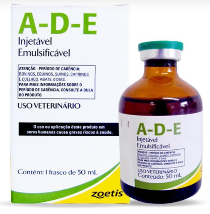 Suplemento Vitamínico Zoetis Ade Pfizer Injetável Para Bovinos. Equinos. Suínos. Caprinos e Coelhos - 7659 -